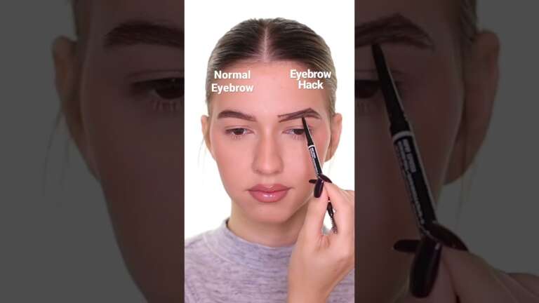 Discover an Innovative Eyebrow Trick for a Natural Look! #Shorts #Makeup #Eyebrows