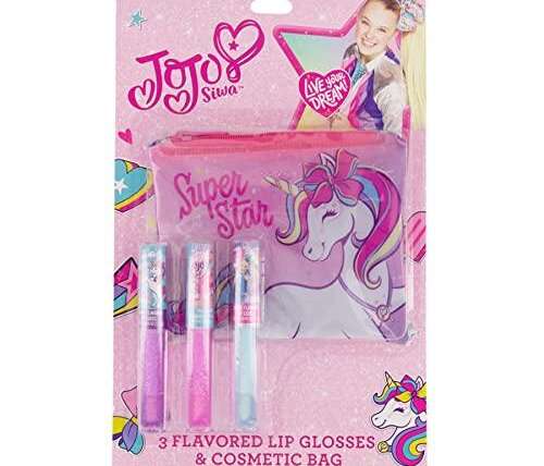 Flavorful Fun: JoJo Siwa Lip Gloss Set in Zippered Bag