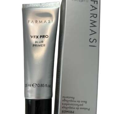 Farmasi VFX PRO Camera Ready Primer - Flawless Finish Long Lasting Makeup Base Smoothing Pore Minimizing Oil Control Lightweight Formula Professional Makeup Application Daily Use, 1-Pack, Clear