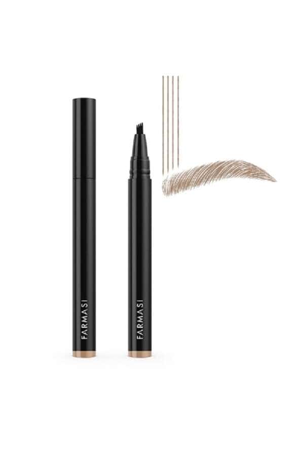 FARMASI BLONDE Eyebrow Microblading Pencil: Waterproof, Smudge-Proof, Long-Lasting Microblading Effect for Natural-Looking, Perfectly-Defined Brows Effortlessly and Stays on All Day