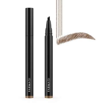 FARMASI LIGHT BROWN Eyebrow Microblading Pencil: Waterproof, Smudge-Proof, Long-Lasting Microblading Effect for Natural-Looking, Perfectly-Defined Brows Effortlessly and Stays on All Day