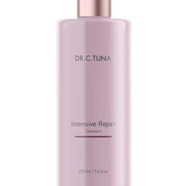 DR.C.Tuna Intensive Repair Shampoo | Contains Protein and Keratin to Promote Hair Restructuring | Helps Dry and Damaged Hair Regain Health and Shine 225 ml