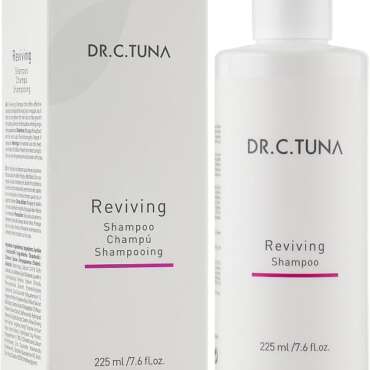 FARMASi Dr. C. Tuna Reviving Shampoo, 225ml/7.61flOz - Strengthens Hair, Revitalizes Hair, Garlic Extract, Black Cumin, Scalp Health, Shine