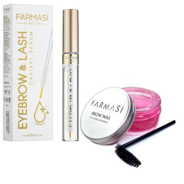 Farmasi Brow & Lash Nourishing Set: Styling Brow Wax & Growth-Boosting Serum