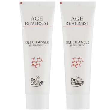 FARMASi 2-Pack Dr Tuna Age Reversist Cleanser Gel - Revitalizing Anti Aging Skin Care Deep Cleaning Gentle Formula Hydration Fine Lines Reduction Daily Use Refreshing