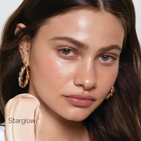 Saie Mini Glowy Super Gel Lightweight llluminator & Makeup Primer - Starglow (0.5 oz) + Dew Blush - Lightweight Liquid Blush with a Blendable + Buildable Cream Finish - Poppy (.40 oz) - Image 6