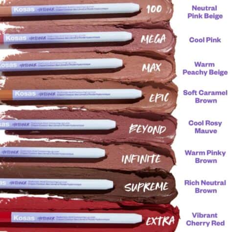 Kosas Hotliner Hyaluronic Acid Contouring Lip Liner in 100 (Neutral Pink Beige) & Complimentary Sheet Masque - Image 2