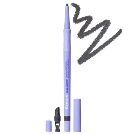 Kosas Soulgazer Intensifying Waterproof Gel Eyeliner - Orbit (smokey gray matte). Bonus Premium Korean Sheet Masque with Collagen