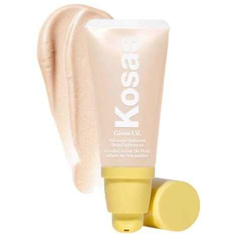 Kosas Glow I.V. - Vitamin-Infused Skin Illuminating Enhancer - Revive. Bonus Premium Korean Sheet Masque with Collagen