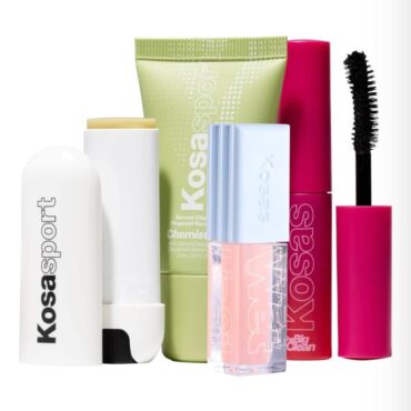 Kosas The Clean Start Set (Lip Balm + Lip Gloss + Mascara + Deodorant)