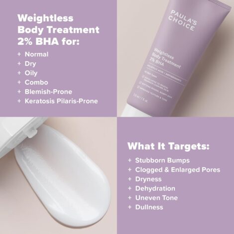 Paula's Choice Weightless Body Treatment 2% BHA, Salicylic Acid & Chamomile Lotion Exfoliant, Moisturizer for Keratosis Pilaris (KP) Prone Skin & Clogged Pores, Fragrance-Free & Paraben-Free - Image 4