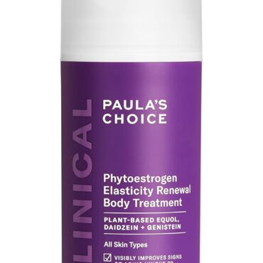 Paula's Choice CLINICAL Phytoestrogen Elasticity Renewal Body Treatment, Restores Loose, Thinning & Crepey-looking Skin Due to Estrogen Loss, Chest & Decollete Cream, Fragrance-Free, 3.3 Fl Oz