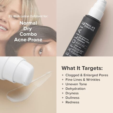 Paula's Choice SKIN PERFECTING 2% BHA Lotion Salicylic Acid Exfoliant, 3.3 Ounce Bottle Facial Exfoliator for Blackheads, Enlarged Pores, Wrinkles & Fine Lines - Image 4