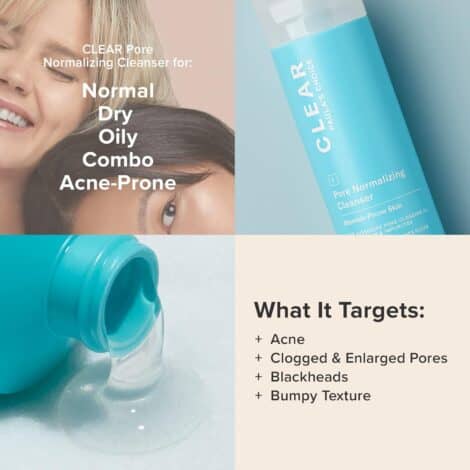 Paula's Choice CLEAR Pore Normalizing Cleanser, Salicylic Acid Acne Face Wash for Large Pores, Redness & Blackheads - Image 4