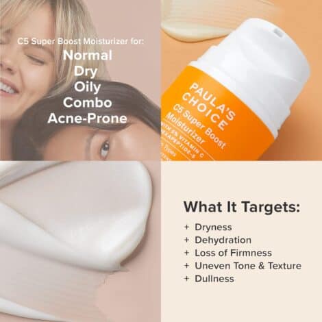 Paula's Choice CLINICAL 1% Retinol Treatment + C5 Super Boost 5% Vitamin C Moisturizer, for Discoloration, Deep Wrinkles & Dark Spots, Fragrance-Free & Paraben-Free, Set of 2 - Image 4
