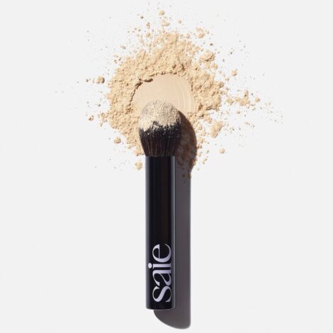 Saie The Fluffy Brush - Soft, Multi-Use Pressed + Loose Powder Brush - Fluffy Makeup Brush with Tapered Tip for Precise Application - Vegan, Cruelty-Free (1 Count) - Image 3
