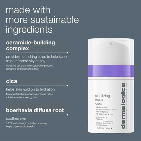 Dermalogica Stabilizing Repair Cream, Face Moisturizer for Sensitive Skin with Cica - Strengthens, Soothes, and Repairs Skin Barrier, 1.7 fl oz - Image 5