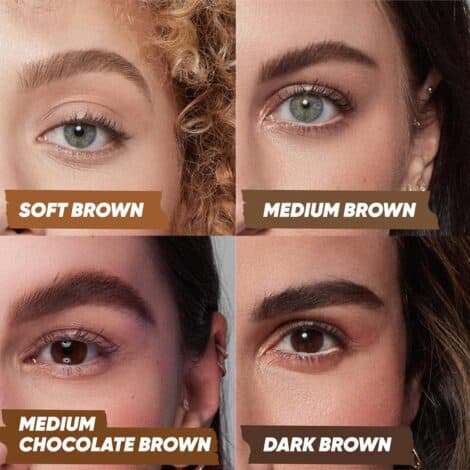 Kosas Brow Pop - Longwear Eyebrow Makeup, Dual-Sided Defining Pencil with Castor Oil for Soft, Natural Look of Real Hair - Medium Brown - Image 6