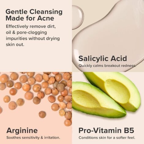 Paula's Choice CLEAR Pore Normalizing Cleanser, Salicylic Acid Acne Face Wash for Large Pores, Redness & Blackheads - Image 3