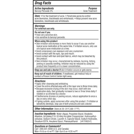 Paula's Choice CLEAR Daily Skin Clearing Treatment with Benzoyl Peroxide, Treats and Prevents Mild to Severe Acne & Breakouts, Fragrance-Free, 2.25 Fl. Oz. - Image 5