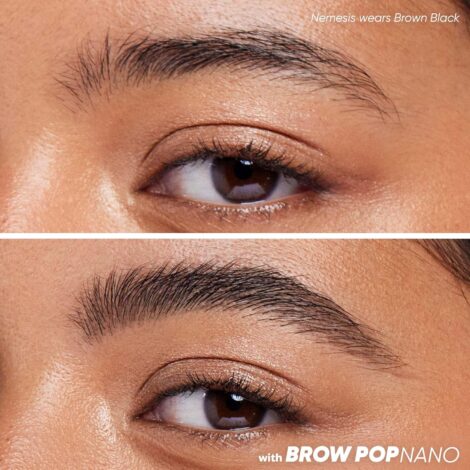 Kosas Brow Pop Nano - Ultra-Fine 1mm Brow Pencil Precision Tip - Natural-Looking Eyebrows with Finest Hairlike Stroke - All Day Wear, Hypoallergenic, Safe for Sensitive Skin- Brown Black - Image 2