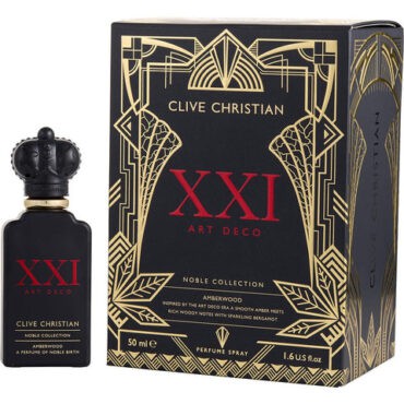 Clive Christian xxi Art Deco Amberwood Perfume Spray for Women 1.6 oz | Luxury Fragrance, EDC, Gift | Floral Woody Scent